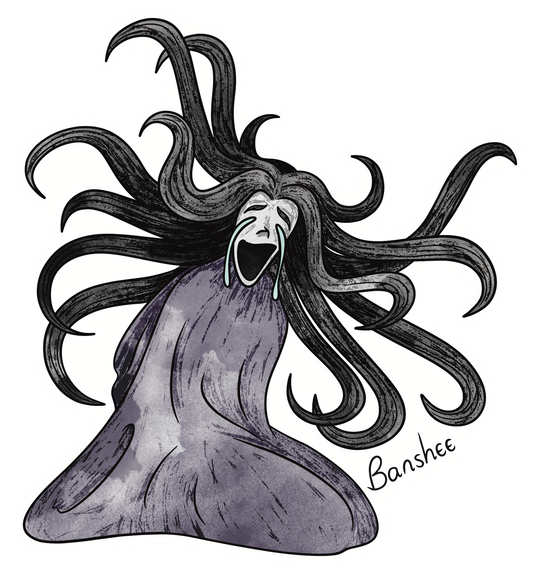 Celtic Folklore: Banshee (vinyl sticker)