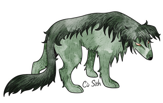 Celtic Folklore: Cù-Sìth (vinyl sticker)