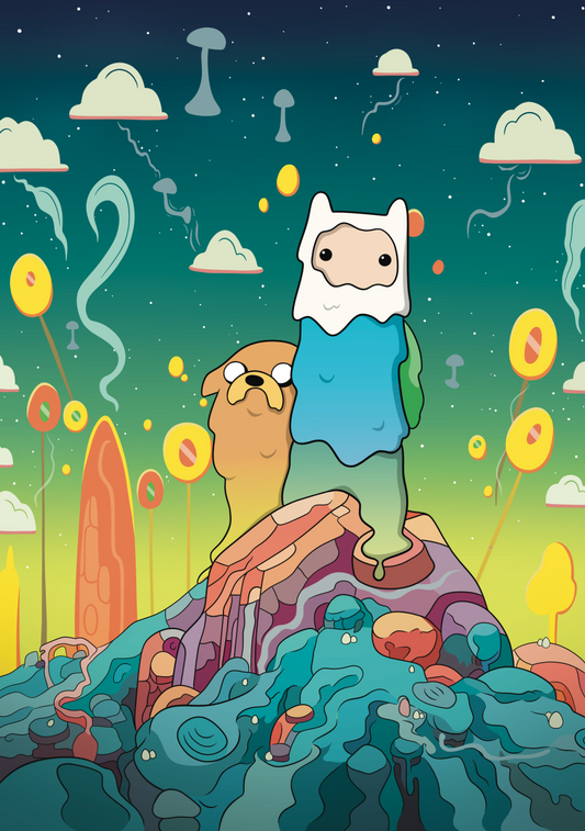 Finn & Jake (A3 Signed Print)