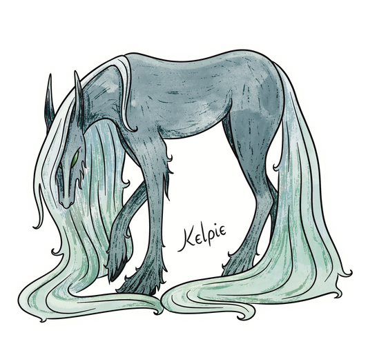 Celtic Folklore: Kelpie (vinyl sticker)