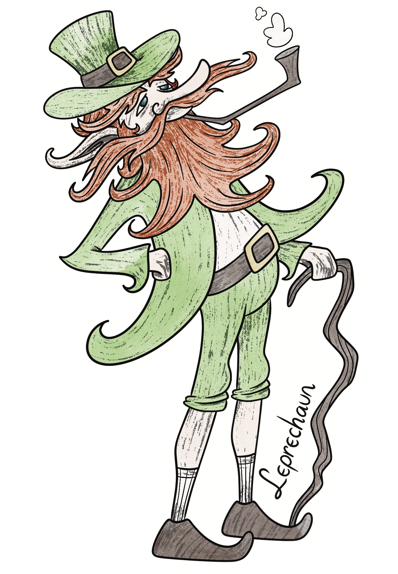 Celtic Folklore: Leprechaun (vinyl sticker)