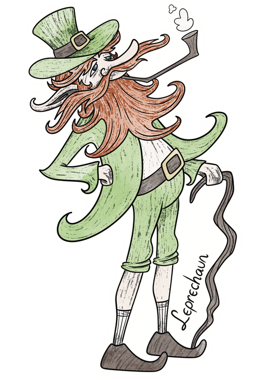 Celtic Folklore: Leprechaun (vinyl sticker)