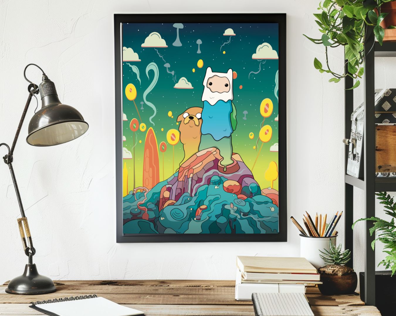 Finn & Jake (A3 Signed Print)