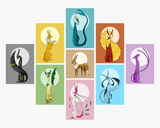 Eeveelutions (A5 Signed Prints)