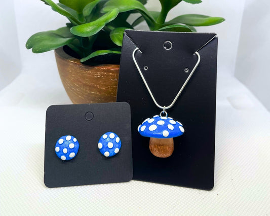 Blue Mushroom Set