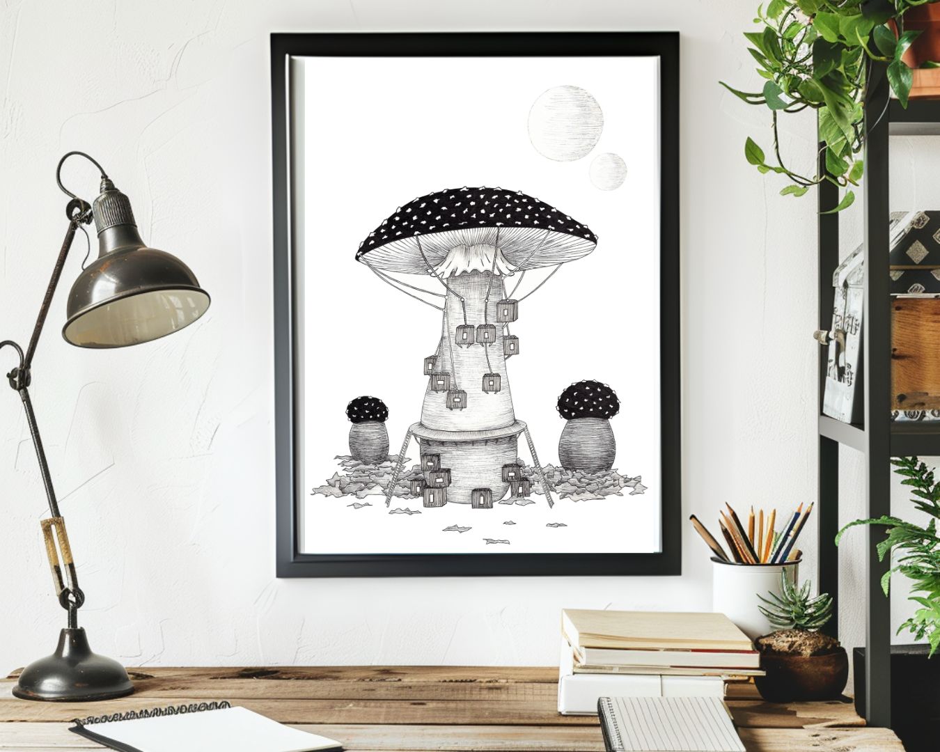 Mush Village (Signed Print)