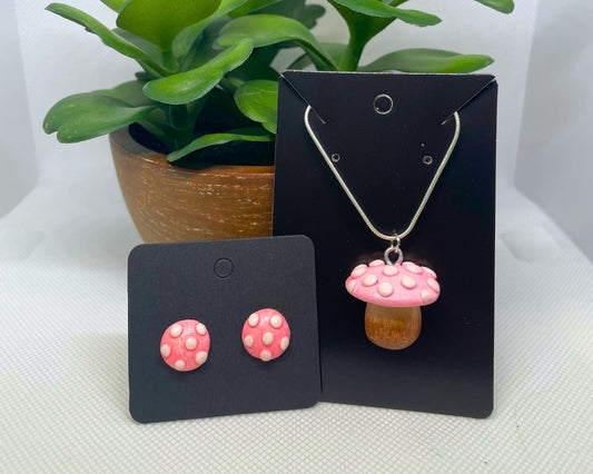 Pink Mushroom Set